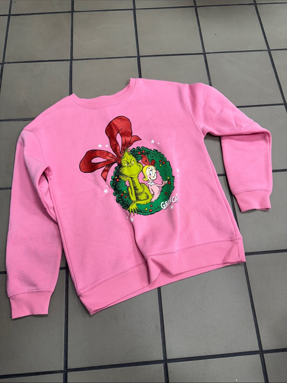 Carter's Pink Grinch Graphic Sweatshirt